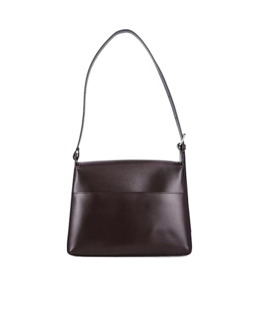 A.P.C. White Virginie Flap Shoulder Bag