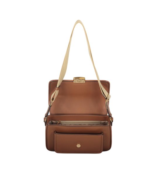 Michael Kors White Bradshaw Shoulder Bag