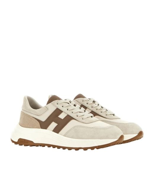Hogan White Hyperlight H Patch Sneakers for men