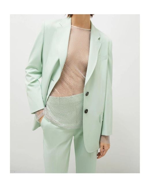 Marella Green Single-Breasted Blazer