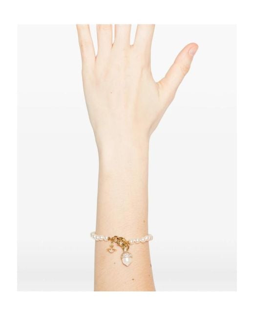Vivienne Westwood Metallic Pearl Bracelet