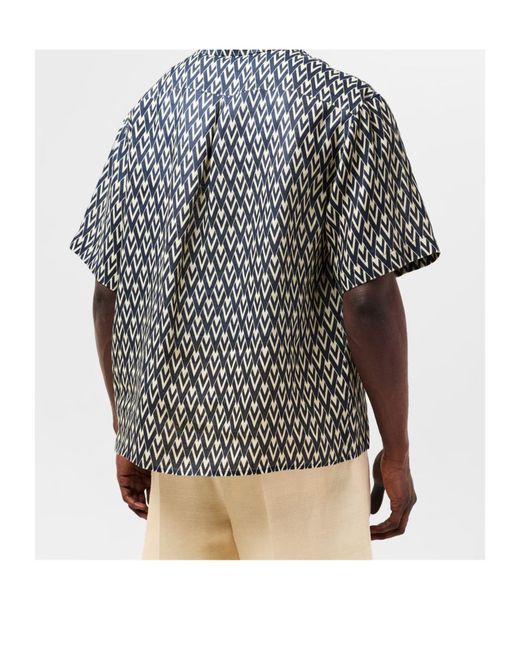Valentino Black Graphic Print Shirt for men