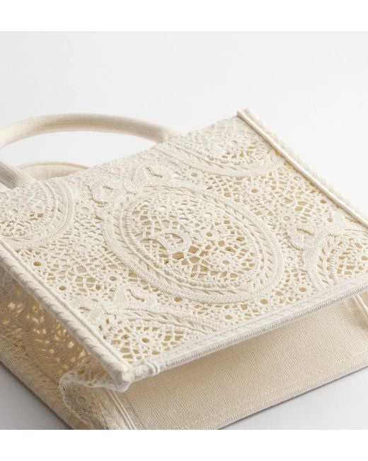 Dior Natural Small Book Tote With Strap