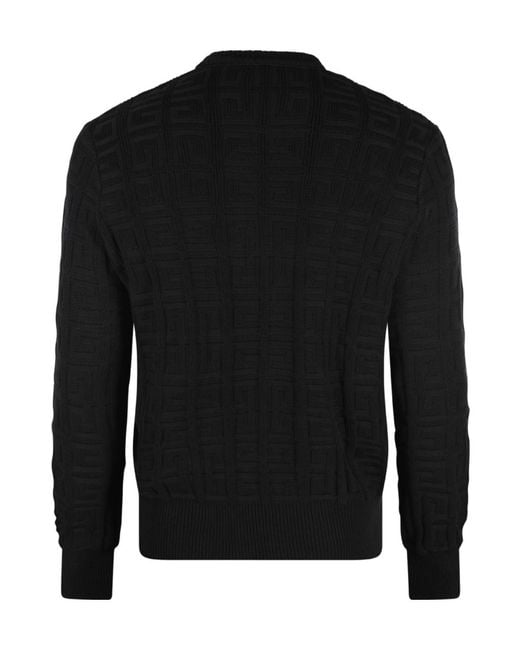 Givenchy Black Crewneck Knit Jumper for men