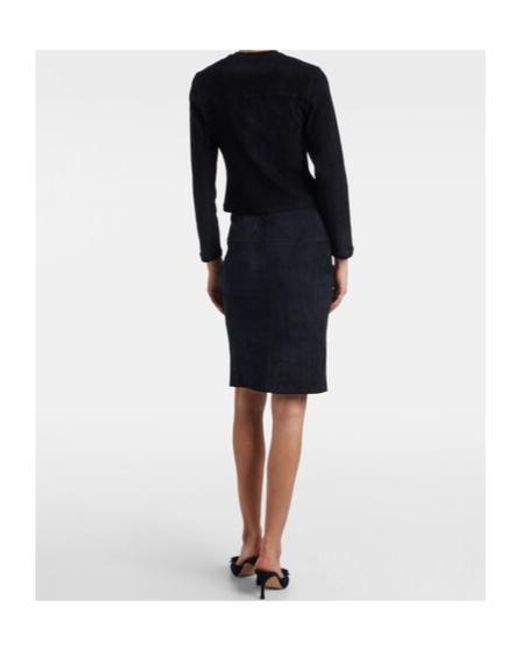 Stouls Blue Astrid 24 Suede Cardigan