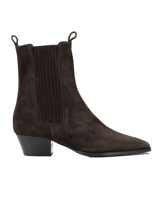 Aeyde Brown Agata Pull-On Ankle Boots