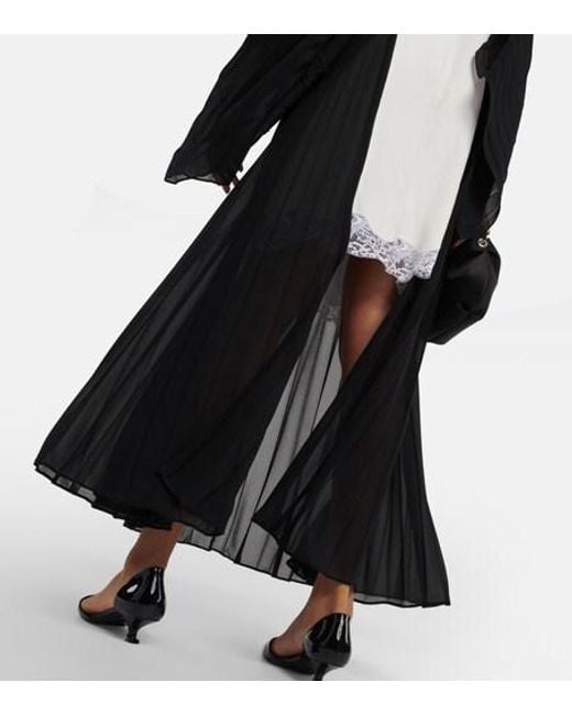 Christopher Kane Black Mrs Robinson Lac-Trimmed Midi Dress With Cape