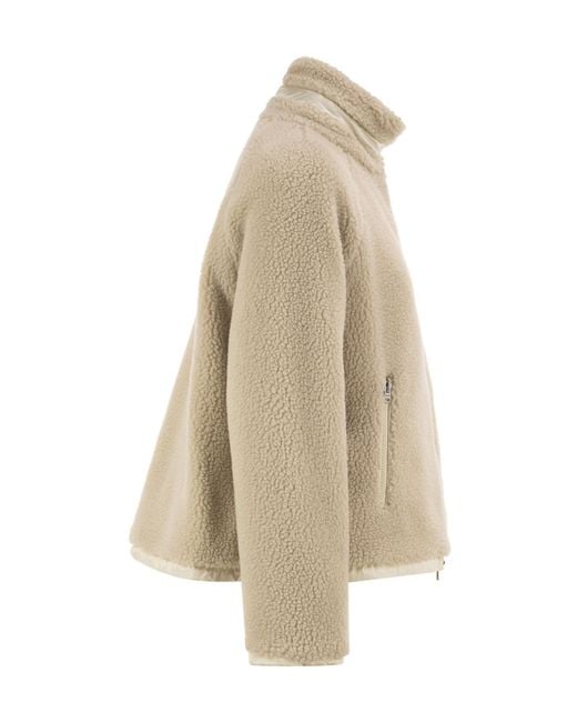 Herno Natural Reversible Stand-Collar Zip Jacket