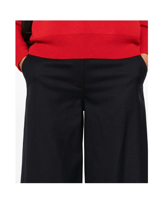 Theory Blue Wide-Leg Trousers