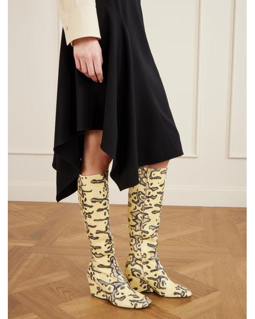 Proenza Schouler Metallic Slant Boots