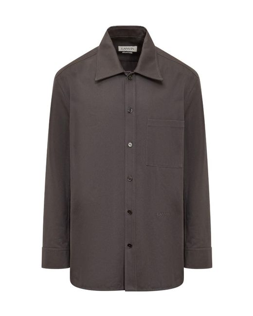 Lanvin Brown Cocoon Shirt for men