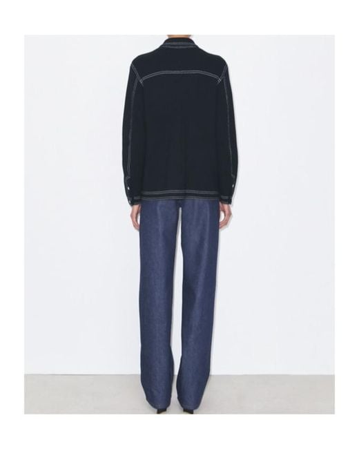 Tory Burch Black Topstitch Jacket