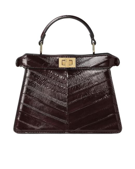 Fendi Brown Peekaboo Iseeu Petite Tote Bag