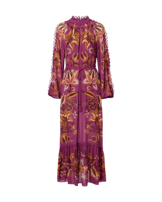 Farm Rio Red Floral Maxi Dress