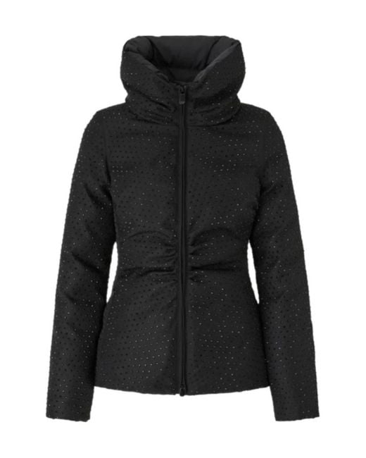 Pinko Black Nita Fully Embellished Short Padded Jacket