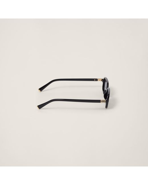 Miu Miu White Miu Regard Sunglasses