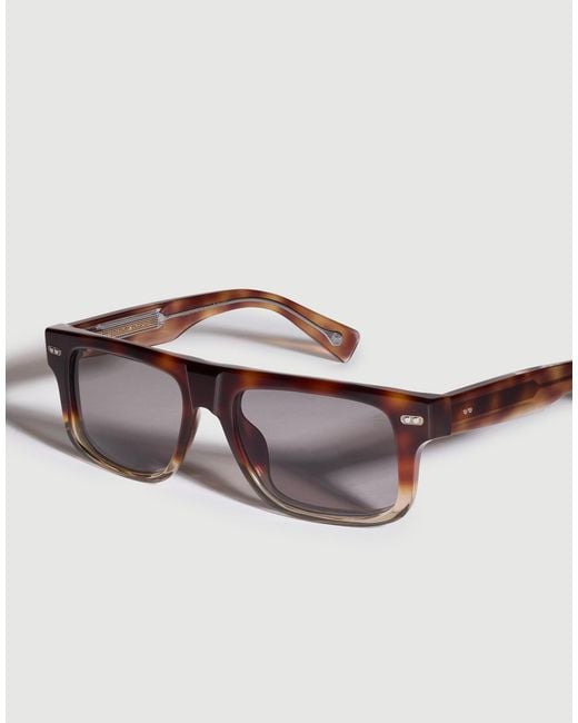 Brunello Cucinelli White Full-Rim Sunglasses for men
