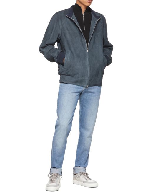 Brunello Cucinelli Black High Neck Knitted Jumper for men