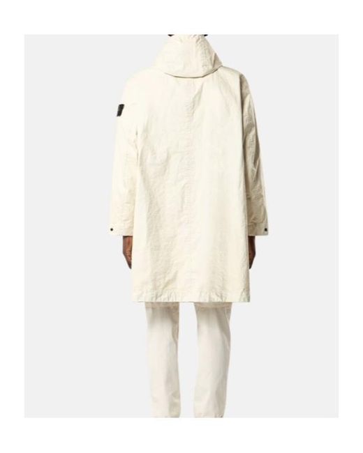 Stone Island Natural Membrana 3L Tc Hooded Parka for men