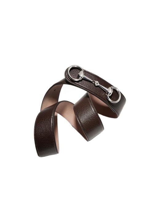 Gucci White Horsebit 1955 Belt for men