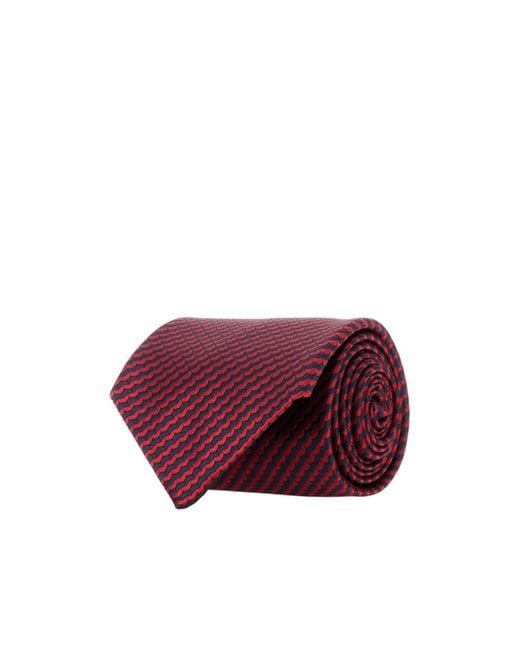 Brioni Purple Striped Silk Tie for men