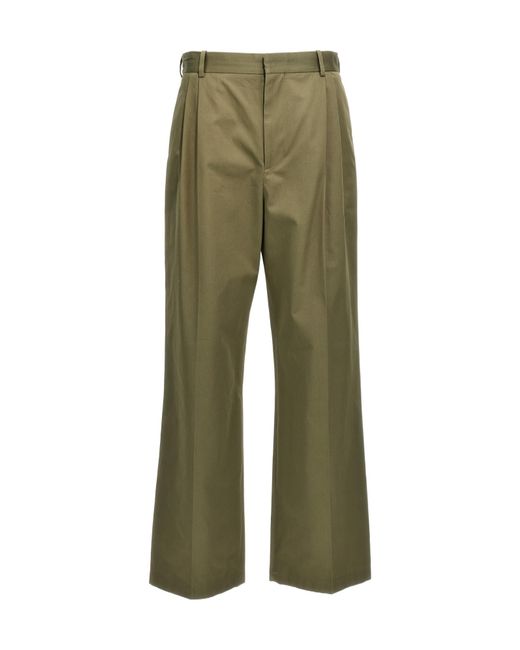 Loewe Green Pleated Trousers for men