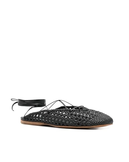 Forte_forte White Interwoven Sandals