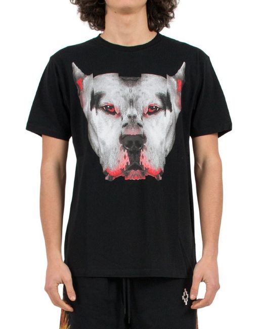 Marcelo Burlon Black Open-Necked Shirt for men
