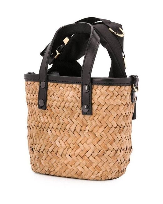 Sacai Black Paglia Mini Shoulder Bag