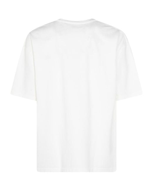 Lemaire White Short Sleeved T-Shirt for men