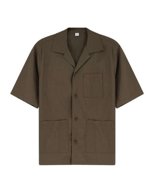 Aspesi Green Short-Sleeved Shirt for men