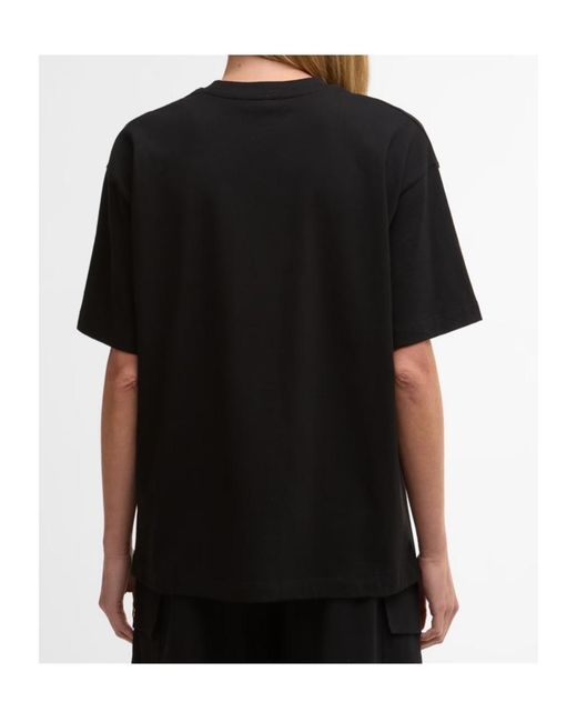 Barbour Black Logo Crew Neck T-Shirt