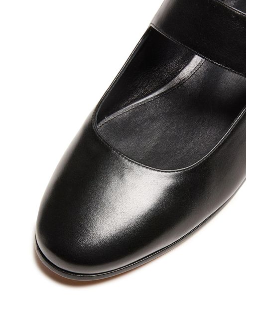 Bottega Veneta Black Mary-Jane Ballet Flats