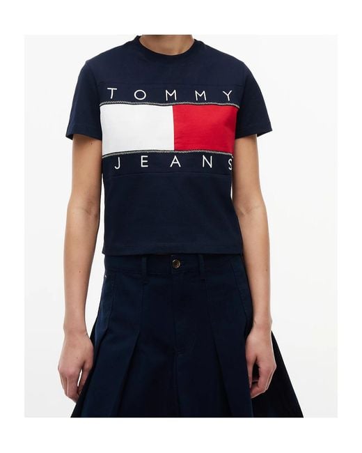 Tommy Hilfiger Blue Tommy Flag T-Shirt