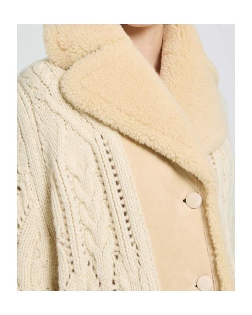 Ermanno Scervino Natural Cream Oversized Cardigan