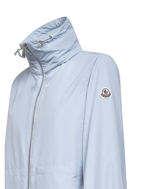 Moncler Blue Enette Zip-Up Hooded Short Jacket