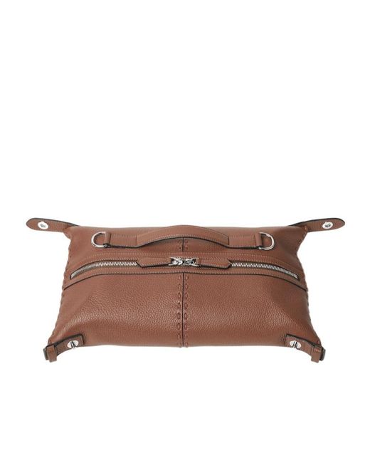 Fendi Brown Selleria Siesta Small Messenger Bag for men