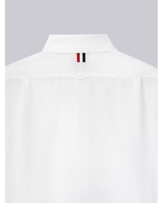 Thom Browne White Long-Sleeved Shirt for men