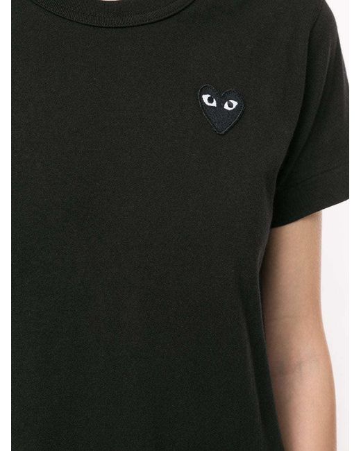 COMME DES GARÇONS PLAY Black Heart Embroidered Slim Fit T-Shirt