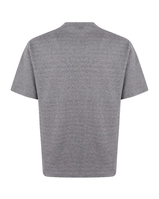 Emporio Armani Gray Classic Round Neck T-Shirt for men