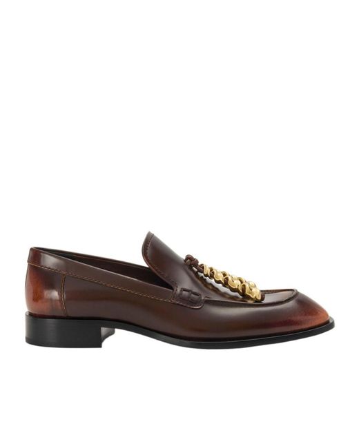 Loewe Brown Edge Tassel Slip-On Loafers
