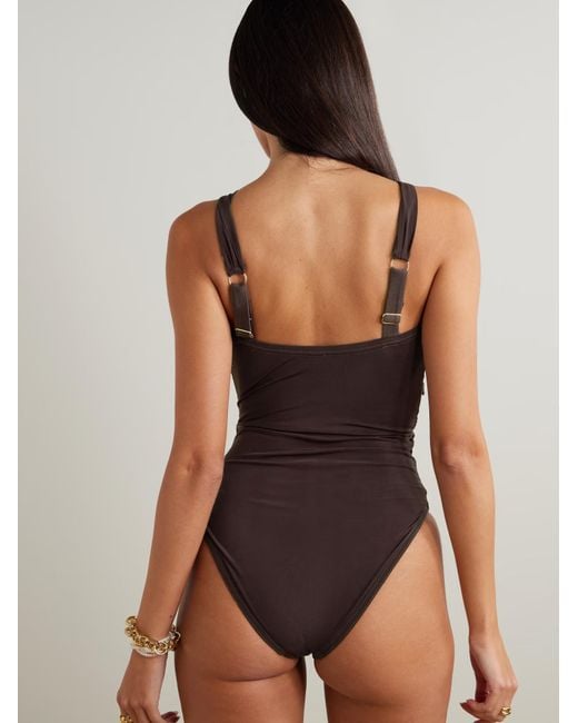 Zimmermann Brown Ring Detail Swimsuit