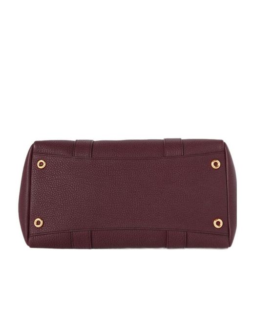 Loro Piana Purple Double-Handle Handbag