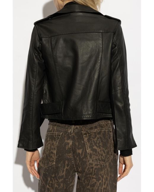 AllSaints Black Leather Jacket Balfern