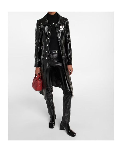 Courreges Black Long-Sleeved Windbreaker