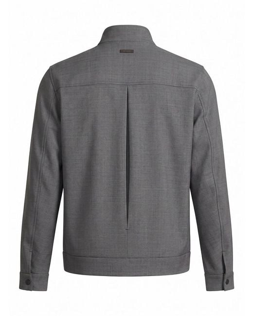 Peserico Gray Casual Zip-Up Jacket for men