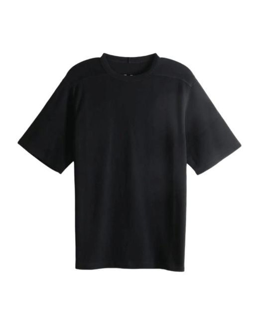 Rick Owens Black Oversized Crew-Neck T-Shirt for men