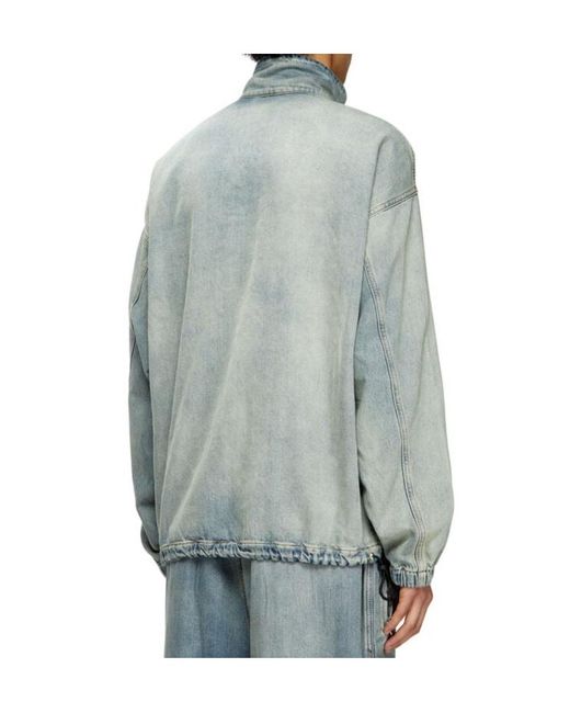 DIESEL Blue D-Flow Sweatshirt for men