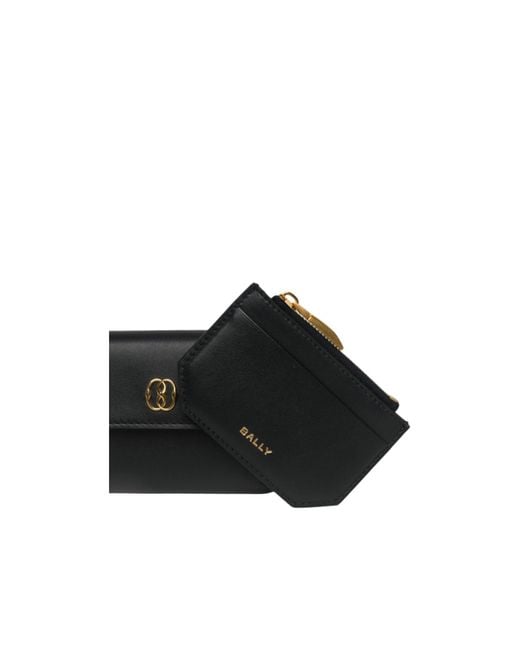 Bally Black Snap Wallet