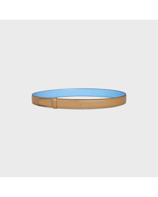Céline Blue Reversible Strap 25Mm